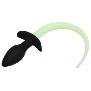 Plug Queue de chien LUMINOUS PUPPY 8 x 3.2 cm Vert