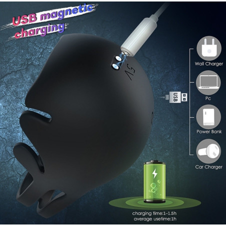 Coque vibrante pour les testicules NEST 9 Vibrations