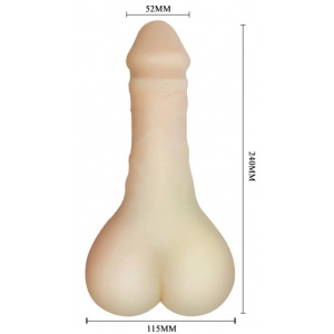 Étui pénien + masturbateur BIGGER MAN 15 x 5cm