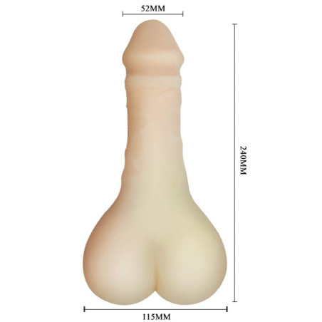Étui pénien + masturbateur BIGGER MAN 15 x 5cm