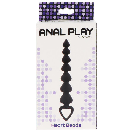 Chapelet anal HEART BEADS 18 x 3.4cm