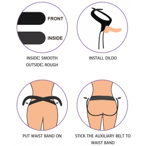 Gode ceinture EASY STRAPON 12.5 x 4cm
