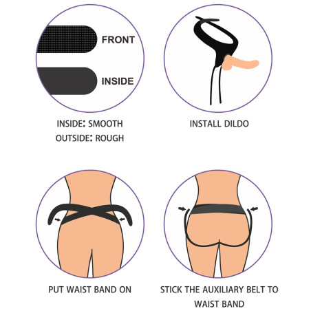 Gode ceinture EASY STRAPON 12.5 x 4cm