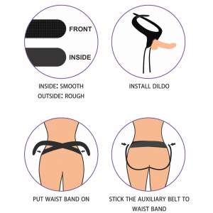Gode ceinture EASY STRAPON 15 x 4 cm