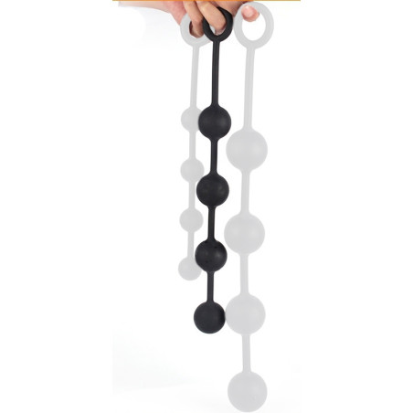 Boules anales en silicone QUARTY M 35 x 4cm