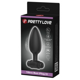 Plug vibrant en silicone VIBRA BUTT Pretty Love 9.5 x 3.8cm 2