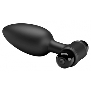 Plug vibrant en silicone VIBRA BUTT Pretty Love 9.5 x 3.8cm