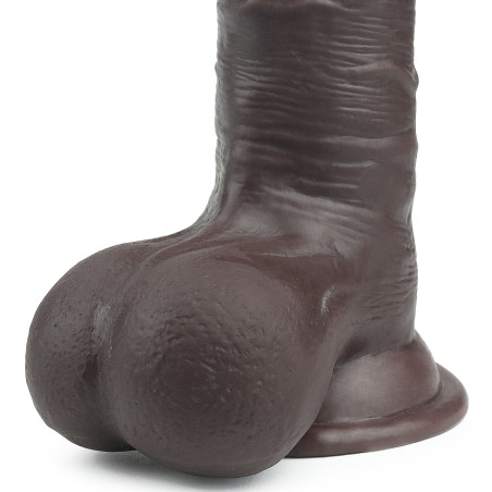 Gode réaliste SLIDING SKIN 15 x 4.8 cm Marron
