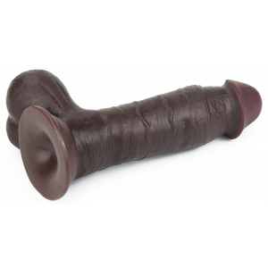 Gode réaliste SLIDING SKIN 15 x 4.8 cm Marron
