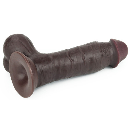 Gode réaliste SLIDING SKIN 15 x 4.8 cm Marron