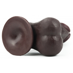 Gode réaliste SLIDING SKIN 15 x 4.8 cm Marron
