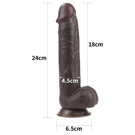 Gode SLIDING SKIN 18 x 4.5cm Marron