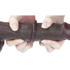 Gode SLIDING SKIN 18 x 4.5cm Marron