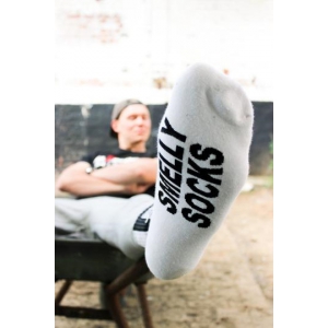 Chaussettes blanches SMELLY Sk8erboy
