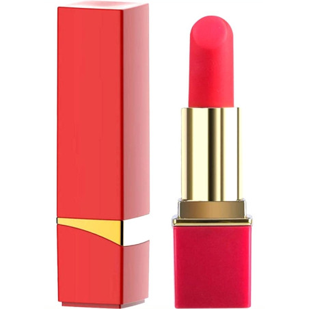 Mini Vibro LIPSTICK ROCK 8.7 x 2.3cm Rouge