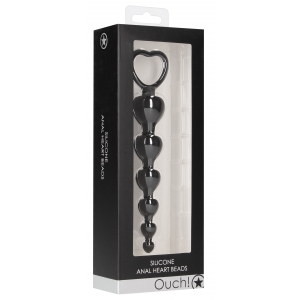 Chapelet Silicone ANAL HEART 15 x 3.2cm