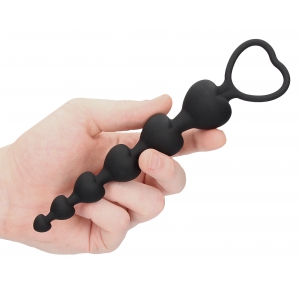 Chapelet Silicone ANAL HEART 15 x 3.2cm
