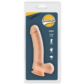 Gode réaliste CURLY Champs 16 x 4cm 2