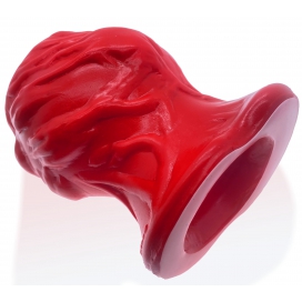 Plug Tunnel Anal Oxballs PIGHOLE SQUEAL FF 13 x 11.5cm Rouge