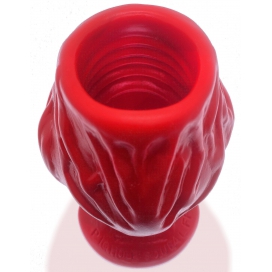 Plug Tunnel Anal Oxballs PIGHOLE SQUEAL FF 13 x 11.5cm Rouge 2