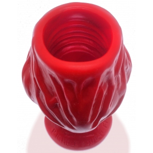 Plug Tunnel Anal Oxballs PIGHOLE SQUEAL FF 13 x 11.5cm Rouge