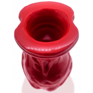 Plug Tunnel Anal Oxballs PIGHOLE SQUEAL FF 13 x 11.5cm Rouge