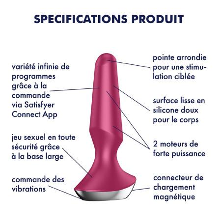 Plug Vibrant ILICIOUS 2 Satisfyer 10 x 3cm Violet