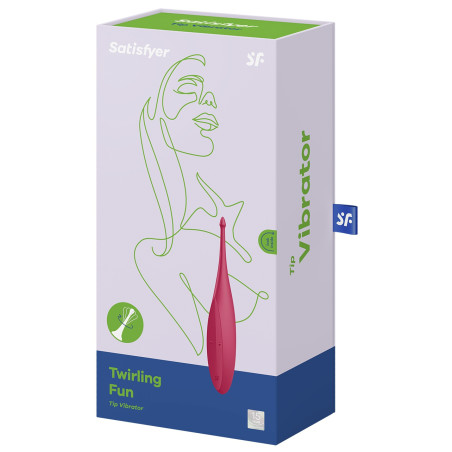Stimulateur TWIRLING FUN Satisfyer 17cm Rouge