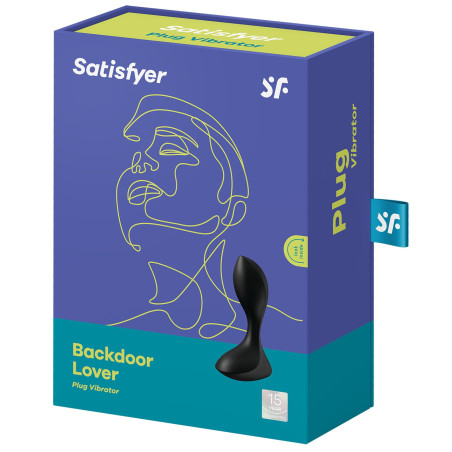 Plug Vibrant BACKDOOR LOVER Satisfyer 8 x 3cm Noir