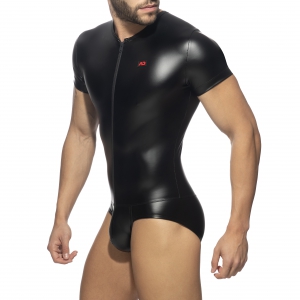 Body FRONT ZIP RUB Noir