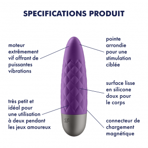 Stimulateur de clitoris ULTRA POWER BULLET 5 Satisfyer Violet