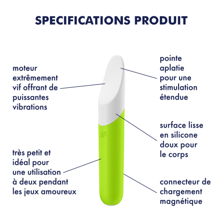 Vibro ULTRA POWER BULLET 7 Satisfyer Vert