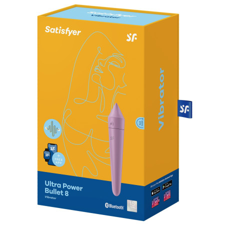 Stimulateur de clitoris ULTRA POWER BULLET 8 Satisfyer Lilas