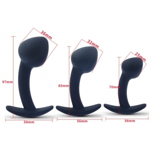 Plug prostatique en silicone MUSH M 8 x 3 cm