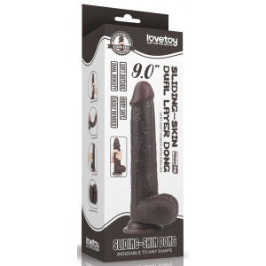 Gode SLIDING SKIN 17 x 4.2cm Marron