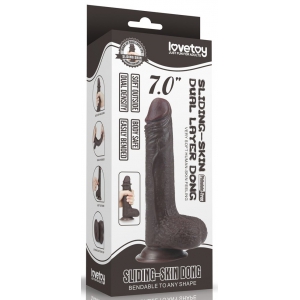 Gode SLIDING SKIN 13 x 3.5cm Marron