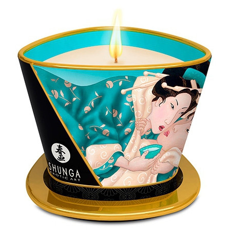 Bougie de massage Shunga ISLAND BLOSSOMS Fleurs des Iles