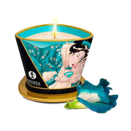 Bougie de massage Shunga ISLAND BLOSSOMS Fleurs des Iles