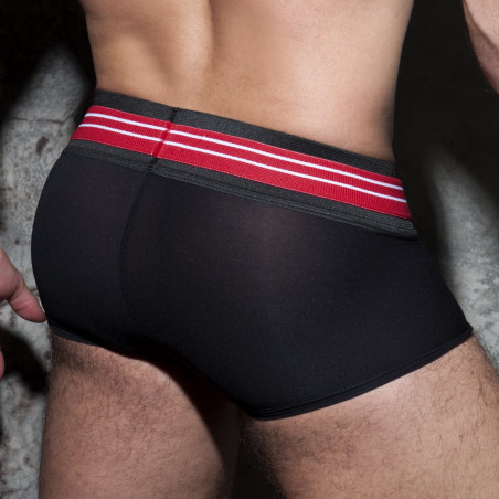 Boxer DOUBLE STRIPE Noir-Rouge