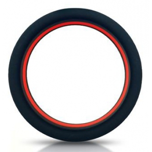 Cockring silicone BEAST RINGS 36mm Noir-Rouge