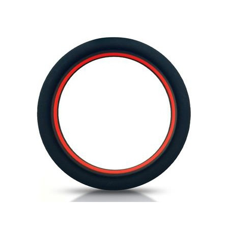 Cockring silicone BEAST RINGS 36mm Noir-Rouge