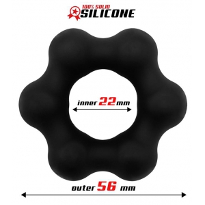 Cockring en silicone STAR ROUND 22mm