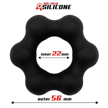 Cockring en silicone STAR ROUND 22mm