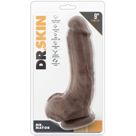 Gode réaliste MR MAYOR Dr Skin 16 x 5cm Marron 2