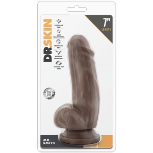 Gode réaliste MR SMITH Dr Skin 12 x 4.8cm Marron