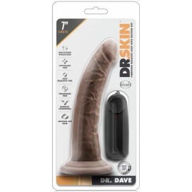 Gode vibrant DR DAVE Dr Skin 18 x 4cm Marron 2