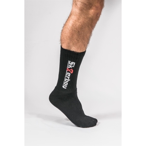 Chaussettes noires CREW SOCKS Sk8erboy