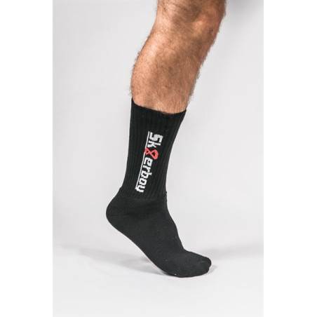 Chaussettes noires CREW SOCKS Sk8erboy