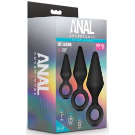 Lot de 3 Plugs Anal Adventures LOOP PLUG  2
