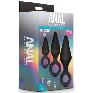 Lot de 3 Plugs Anal Adventures LOOP PLUG 